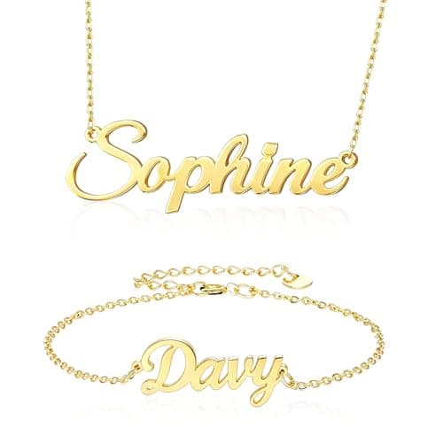 NYLGOXITK Personalized Name Necklace - A simple yet unique piece of women's jewelry, it is an excellent gift for your best friend, mother and bridesmaids. - Image 1