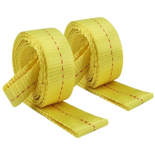 XSTRAP STANDARD 2PK 1-3/4''x 8FT Tow Straps with Loop Ends, Lifting Sling Web Strap - Image 1