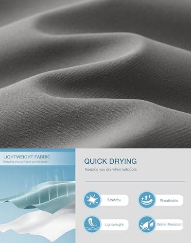 Pudolla Mens Joggers with Zipper Pockets Men's Lightweight Sweatpants Gym Sweatpants Men Workout Runing Pants(Light Grey L) - Thumbnail 5