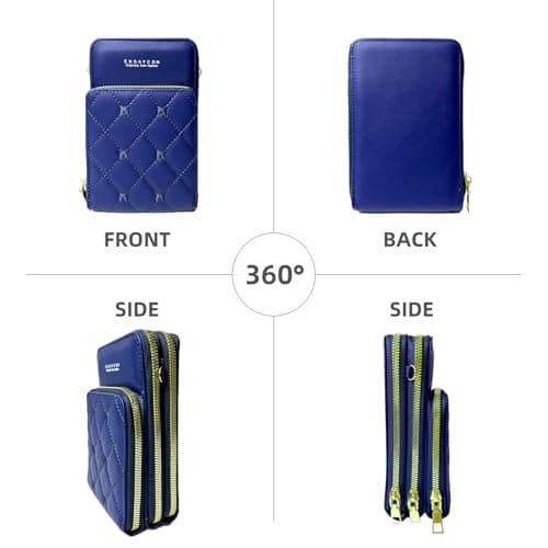 Endaycon Crossbody for Women, Trendy Small Phone Purse with Secure Card Slots, Lightweight Card wallet - Thumbnail 2