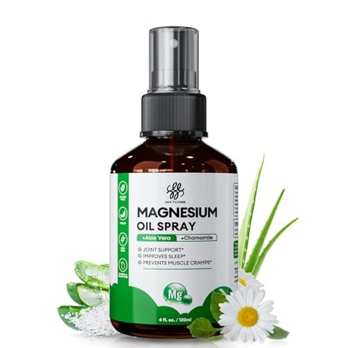 Magnesium Spray – Magnesium Oil Spray for Feet, Leg Cramps & Sleep Support, Topical Magnesium Oil for Joint Health & Skin Nourishment, 4oz