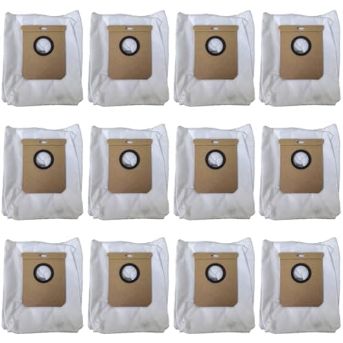 12 Pack Replacement Dust Bags compatible with Eufy L60 / L60 SE / L50 / L50 SE Robot Vacuum Bags for Eufy 3.6L Large Capacity Dust Bag for Home Office - Image 1