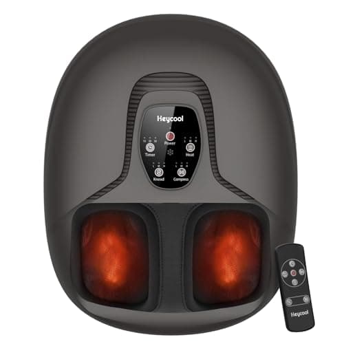 Heycool 2026 Upgrade FSA Eligible HSA Foot Massager, Shiatsu Foot Massager Machine with Heat and Compression for Plantar Fasciitis Neuropathy, Remote Control, Gifts, Size 14 - Image 1