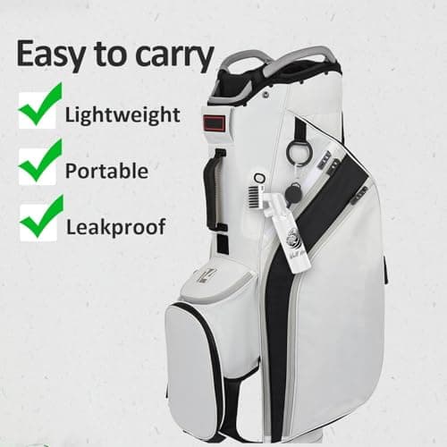 Pro Golf Club Cleaner - 4oz Water Bottle with Groove Cleaner and Retainer Clip, Durable Nylon Bristles for Easy Cleaning, Ergonomic Button Design, Golf Gifts for Men & Essential Accessories (White) - Thumbnail 6