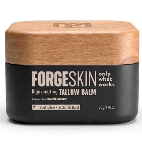Forge Skin® Wrinkle Defense Beef Tallow Balm for Men [TALLOW-BASED] Moisturizer for Face Hydration - Hydrating Anti Aging Skin Cream - Natural Facial Skincare Lotion with Essential Oils (1.7 OZ) - Image 1