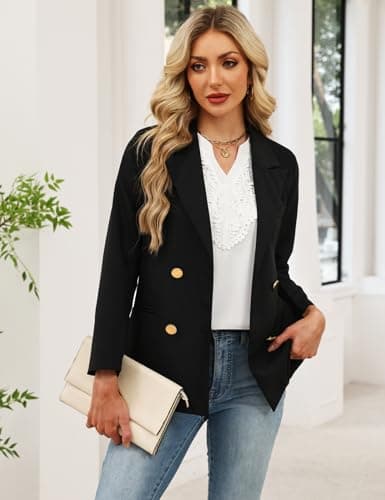 CiCiBird Boho Tops for Women Dressy Casual V Neck Blouses Summer Short Ruffle Sleeve Shirts White Medium - Thumbnail 4