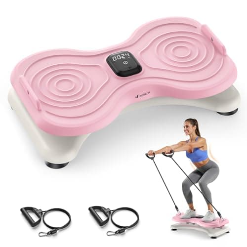 MERACH Waist Twister Machine Exercise, Waist Twister Fitness Tool with Display Counter, Exercise Twist Board for Slim Waist and Belly Fat, Noiseless Home Gym Workout Equipment for Women & Men (Pink) - Image 1