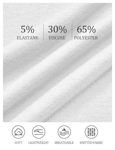 NORACORA Women's Summer Tops Ruffle Short Sleeve T Shirts Crewneck Loose Fit Blouses Dressy Casual Spring 2025 Fashion Outfits White - Thumbnail 4