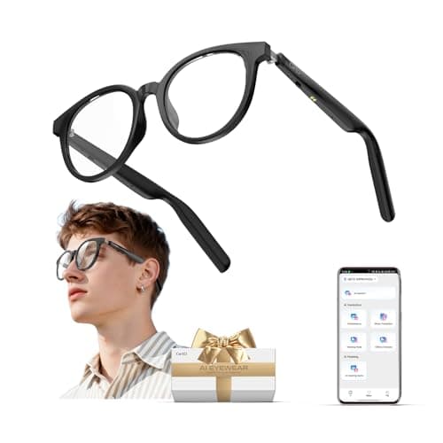 GetD AI Glasses for Men & Women, Smart Glasses Powered by ChatGPT with 145-Language Translation, Bluetooth 5.4 Glasses,Blue Light Filtering,11H Music Play for Driving, Travel, Business Daily Use - Image 1
