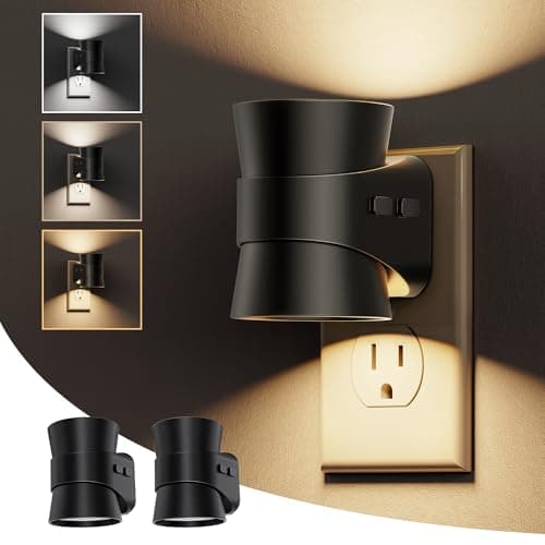 L LOHAS LED Night Lights Plug into Wall, Dimmable Night Light 2pack, 3CCT Adjustable Light Color and Brightness, Multi-Scenario use, for Living Room, Kitchen, Hallway, Bathroom - Image 1