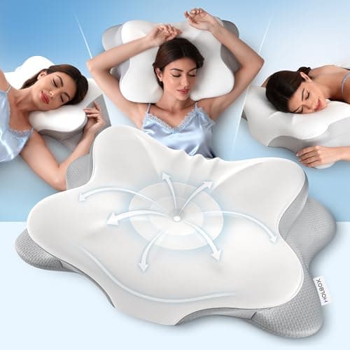 MOLBOX Cervical Neck Pillow for Neck Pain, Ergonomic Memory Foam for Side & Back Sleepers - Image 1