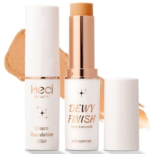 HECI BEAUTY Tinted Foundation Stick, Balm to Cream Foundation with Light to Medium Coverage, Infused with Hydrating Ingredients, Medium 03, 0.25 oz - Image 1