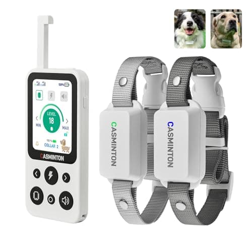 CASMINTON Shock Collar for 2Dogs [CRS01Pro]126 Training Levels, 4 Powerful Modes With 2.8-inch LCD high-definition display100% Safe Training Collar for Large Medium Small Dogs IPX7 Waterproof E Collar - Image 1
