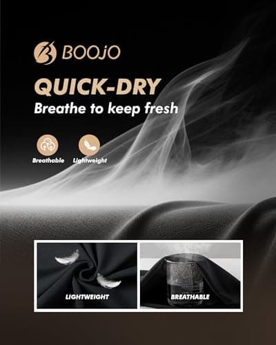 BOOJO 5 Pack Compression Shirt Men - Sleeveless Tank Top Workout Athletic Gym Quick Dry Base Layer Udershirts for Running - Thumbnail 3