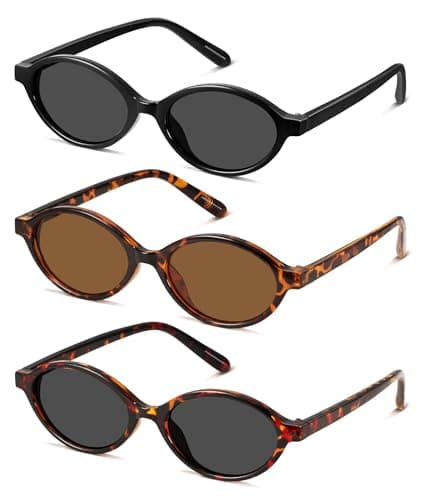 GRFISIA Retro Oval Sunglasses for Women Trendy Vintage 90s Y2K Designer Sun Glasses UV400 Protection - Image 1