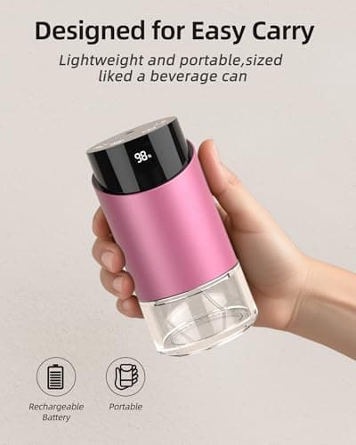 Waterless Essential Oil Diffuser Aromatherapy Scent Diffusers for Home Large Room, Bedroom, Car, Office, Battery Operated Mini Portable Air Freshener, 3 Countdown Timers & 3 Mist Levels - Thumbnail 5