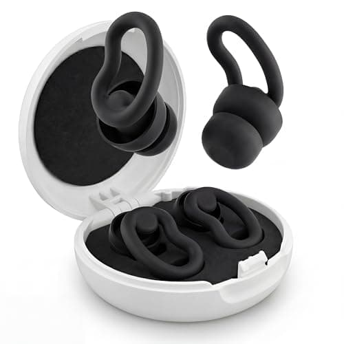 Ear Plugs for Sleeping, 2 Pairs Reusable Ear Plugs for Side Sleepers, 6 Sizes Silicone Ear Tips (Single & Dual Layer) 30dB Noise Reduction for Snoring, Travel & Focus - Image 1