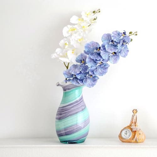 10.8" Glass Flower Vases for Tables Centerpieces,Large Decorative Vases for Home Decor, for Women - Thumbnail 2