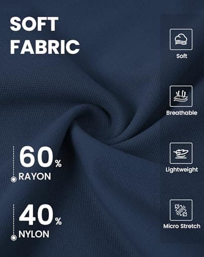 SEMARO Womens Summer Wide Leg Flowy Palazzo Pants High Waist Loose Beach Trousers Business Casual Dress Pants with Pockets Navy - Thumbnail 6