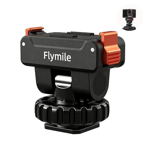 Flymile Action 5 Pro/4/3 Cold Shoe Adapter Mount, Magnetic Quick Release Holder for DJI Osmo 360, 180° Adjustable Cold Shoe Camera Adapter with 1/4" Screw Hole for DSLR Photography Accessories - Image 1