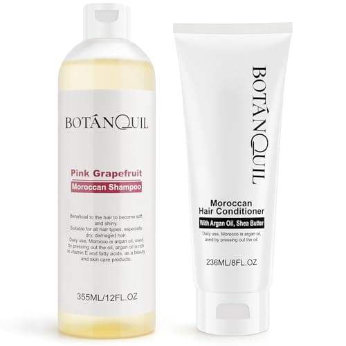 BOTANQUIL Argan Oil of Morocco Shampoo and Conditioner Set, 12oz + 8oz