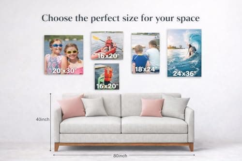 ZXDZSM Personalized Custom Canvas Poster(Unframe,40"X40"): Upload Your Image/Photo - Custom Personalized Photo to Poster Printing, Wall Art Prints ﻿ - Thumbnail 2