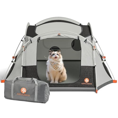 AIPULIDUO Portable Cat Tent, Removable Pet Playpen for Indoor and Outdoor Use of Puppy and Kitten Play Enclosure Houses