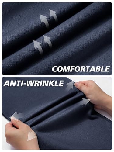 PINSPARK Flare Sweatpants for Men Open Bottom Fleece Lined Pants Elastic Drawstring Wide Leg Lounge Pants with Pockets 2XL Blue Purple - Thumbnail 5