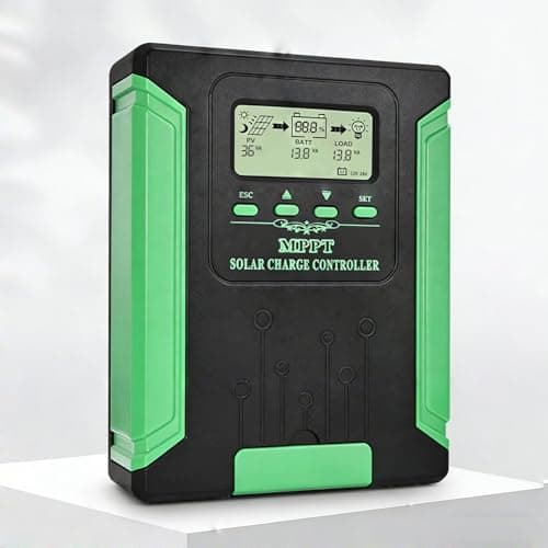 30A MPPT Solar Charge Controller, 12/24/36/48-Volt MPPT Controller with‌Backlit Screen for Up to 160V Solar Panels,Compatible with LiFePO4/FLD/SLD/GEL/AGM - Image 1