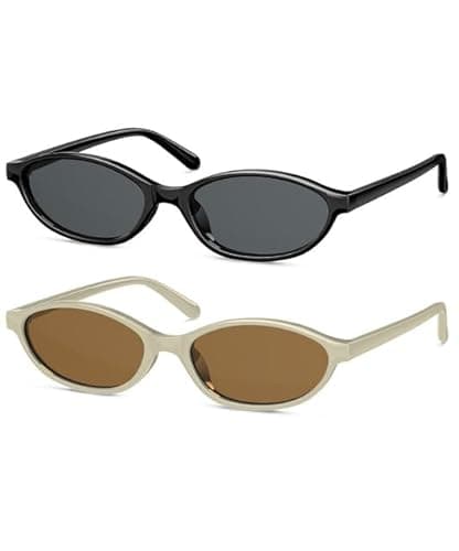 OUKEMAX Retro Cat Eye Sunglasses for Women – UV400 Protection, Lightweight Square Frame Shades for Travel, Driving, and Everyday Style - Image 1