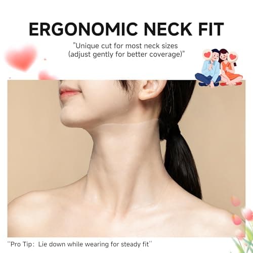Neck Mask 8PCS, HONLINK Hydrolyzed Collagen Neck Mask Set with Hyaluronic Acid & Peptide,Moisturizing Firming Masks for Crepey Skin, Helps Reduce the Appearance of Fine Lines for Smoother-Looking Skin - Thumbnail 5