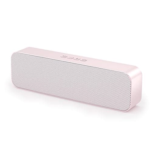 Computer Speaker for Desktop,Rechargeable PC Speaker,Small Computer Soundbar with Stereo & Bass,3.5mm Aux-in,Bluetooth,TF Port,Loud Volume for Web Conferences,Teacher,Music (Pink) - Image 1