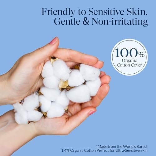 100% Organic Pads for Women, Organic Cotton Cover Pad - Regular Absorbency, Unscented, Ultra Thin Pads with Wings for Women (Regular, Size 3, 18 Count) - Thumbnail 2
