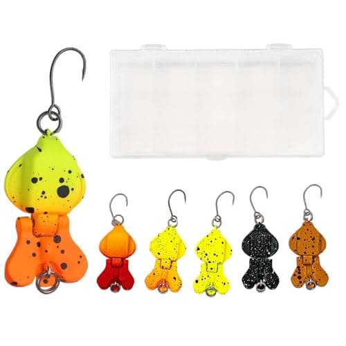 MSIZNX Trout Fishing Lures Kit - 5PCS Micro Finesse Lure Set - Tungsten Weighted Slow Sinking Glide Baits for Bass Panfish Crappie - All Water Column Freshwater Fishing Bait for Lake & River - Image 1