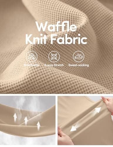 IUGA Wide Leg Pants Woman Pull on Stretchy Work Dress Pants High Waisted Business Casual Trousers Slacks Standard, Large, Light Khaki - Thumbnail 4