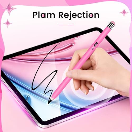 Pencil for Apple iPad 2025-2018 Stylus Pen for Mini 5/6, iPad 6/7/8/9/10/A16, Air 3/4/5/6/7, iPad Pro11/12.9"/13" 2B Pencils Appearance Magnetic Pen with Palm Rejection Tilt Sensitivity - Thumbnail 6