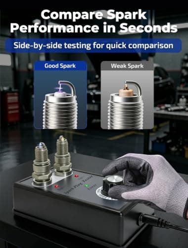 Spark Plug Tester Dual Holes, VEHLIVE 0-6000RPM Spark Tester Tool Simulator - Thumbnail 2