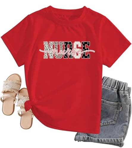 Nurse Shirt for Women - Leopard Print Nurse Life T-Shirt Short Sleeve for Nurse Week Gift - Image 1