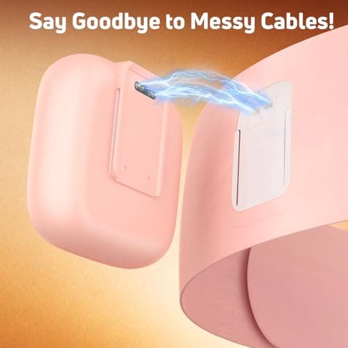 Heating Pad for Period Cramps, Portable Heating Pad for Back - Instant Soothing Menstrual Cramp Relief, Cordless Heating Pads Rechargeable with 5000mAh Battery, 6 Heat Settings, 10-99 Mins Timer - Thumbnail 5