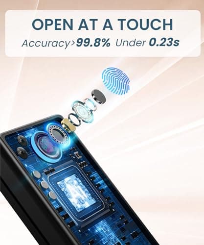 Yedop Keyless Entry Smart Deadbolt Lock – Keypad Fingerprint Touchscreen & App Control, Smart Door Lock, Easy Install for Home/Office, Auto-Lock - Thumbnail 2