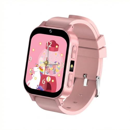 T TICCI Kids Smart Watch for Boys Girls - 1.83" HD Touch Screen, 500mAh Long Battery, Fast Type-C Charging, Games Camera Music Pedometer Torch, Educational Toys for Ages 4-12 Birthday Gift (Pink) - Image 1