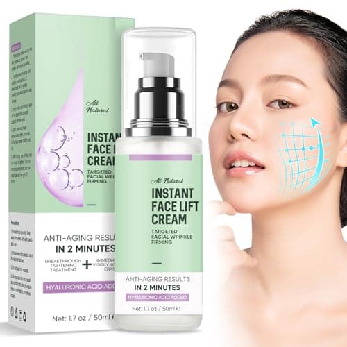 Richie House Instant Face Lift Cream, Instant Face Tightener with Peptides & Botanical Extracts, Smooth Appearance & Hide Loose Sagging Skin - Image 1