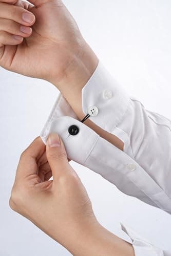 Nebubag 8PCS Collar Extenders For women & Mens Shirts,20L Alloy Button Extender For Dress Shirts Neck Collar Cuffs (Black) - Thumbnail 4