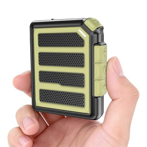 ByteWave Magnetic Wearable Bluetooth Speaker, 25H Playtime Clip On Speaker for Jobsite, ENC Noise Canceling Mic, IPX6 Waterproof Mini Wireless Work Speaker for Hardhat, Mechanic & Outdoor - Image 1