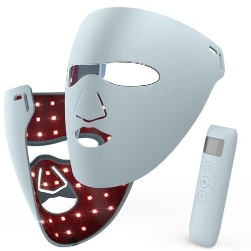 Red Light Therapy for Face,Red Light Mask with 850nm NIR, 4 Light Modes LED Light Therapy Mask,3D Stylish LED Mask Skin Care at Home,Valentines & Mother's Day Gift Idea for Women Mom Wife