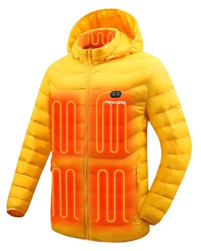 Venustas Unisex Dual-Control Heated Jacket, Water-resistant Heated Coat for Women and Men with Battery Included - Image 1