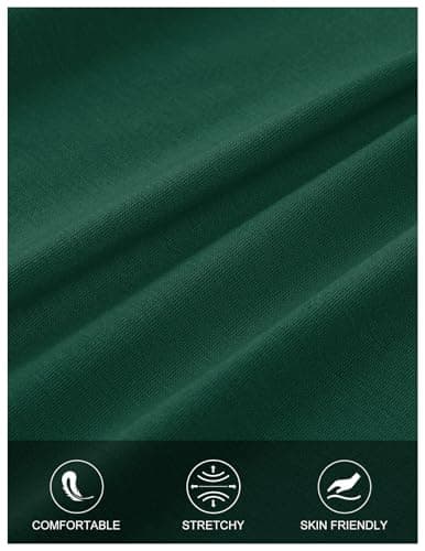 MEROKEETY Women's 2026 Summer Casual Midi Dress Short Sleeve V Neck A Line Flowy Tiered Vacation Beach Dresses, DarkGreen, Medium - Thumbnail 6