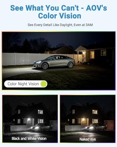 obligz Solar Camera Security Outdoor - AOV 24/7 Recording Security Cameras Wireless Outdoor with 360° View, Human Auto Tracking, 2K Night Vision, Compatible with Alexa/Google Assistant (2 Pack) - Thumbnail 6