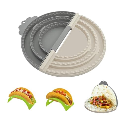 Tortilla Sealer Crimper- For 6"/8"/10" Flour Tortillas, 3 in 1 Crumpet Tortilla Sealer Adjustable, Make Sealed Tacos, Quesadillas Crimper, Burritos & More