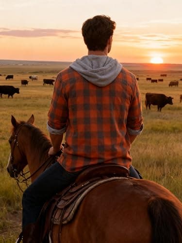 3-Pack Men's Plaid Hooded Button-Up Shirts Long Sleeve Cotton Hoodies Loose Fit Casual Tops Flannel Shirt - Thumbnail 5